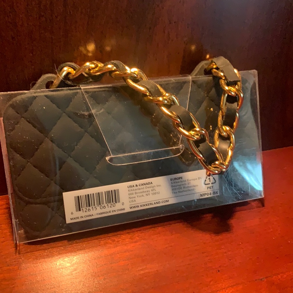 Quilted iPhone case with carrying handle/strap
